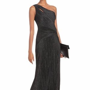 Black One Shoulder Gown